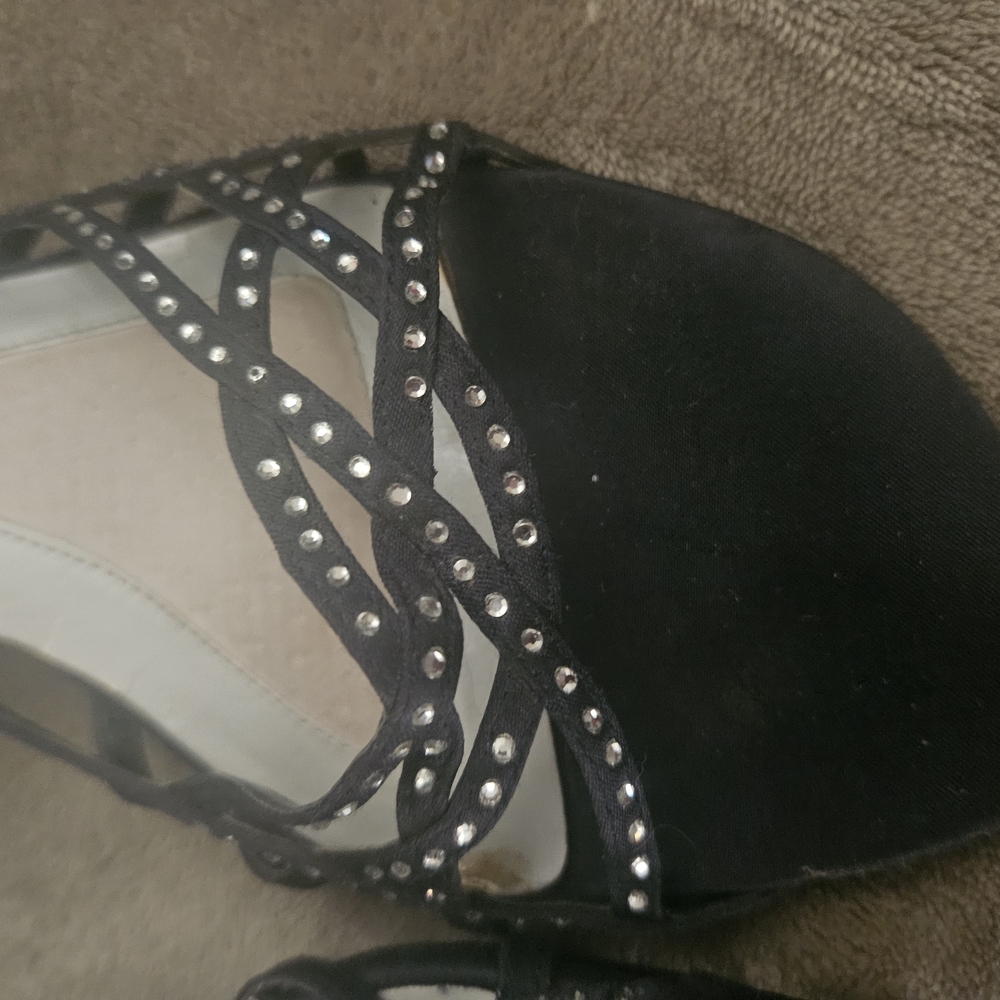 Karen Scott Blue Sandals with Studded Straps